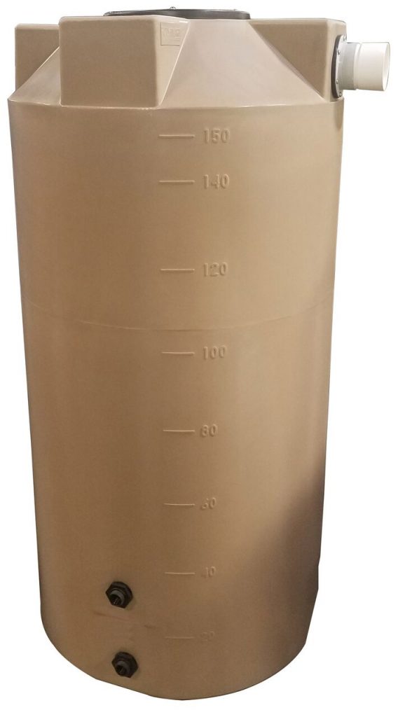 150 Gallon Plastic Rainwater Harvesting Tank Capitol Water Tanks