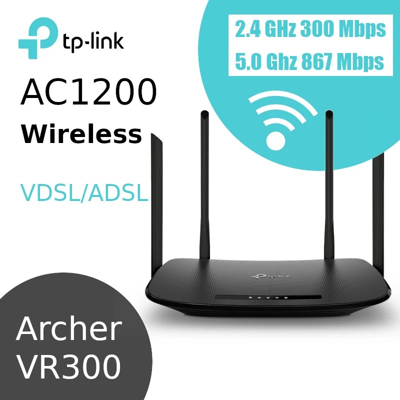 Modem Routeur WiFi TPLink AC1200 VR300 VDSL/ADSL CAPMICRO