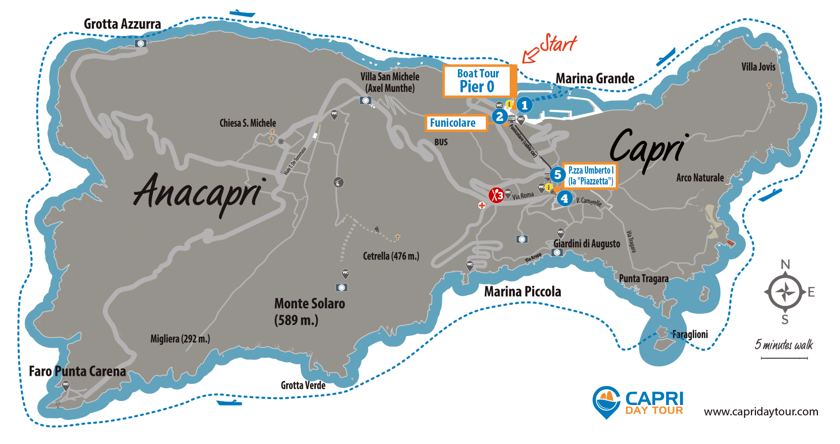 DIY Capri Day Tour Day Trip Packages