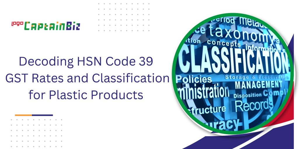 GST on Plastic Items, Plastic Products HSN Code
