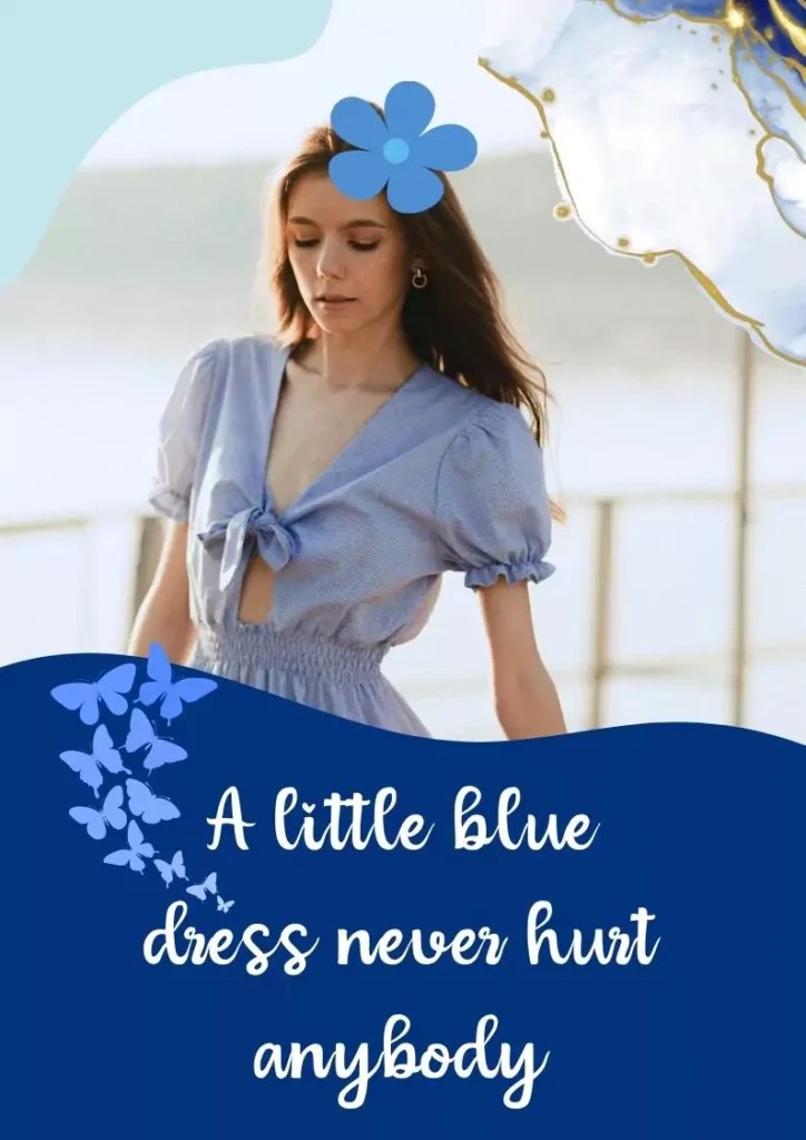 100 Blue Captions for Instagram (Blue dress, Blue hair, Witty blue, etc