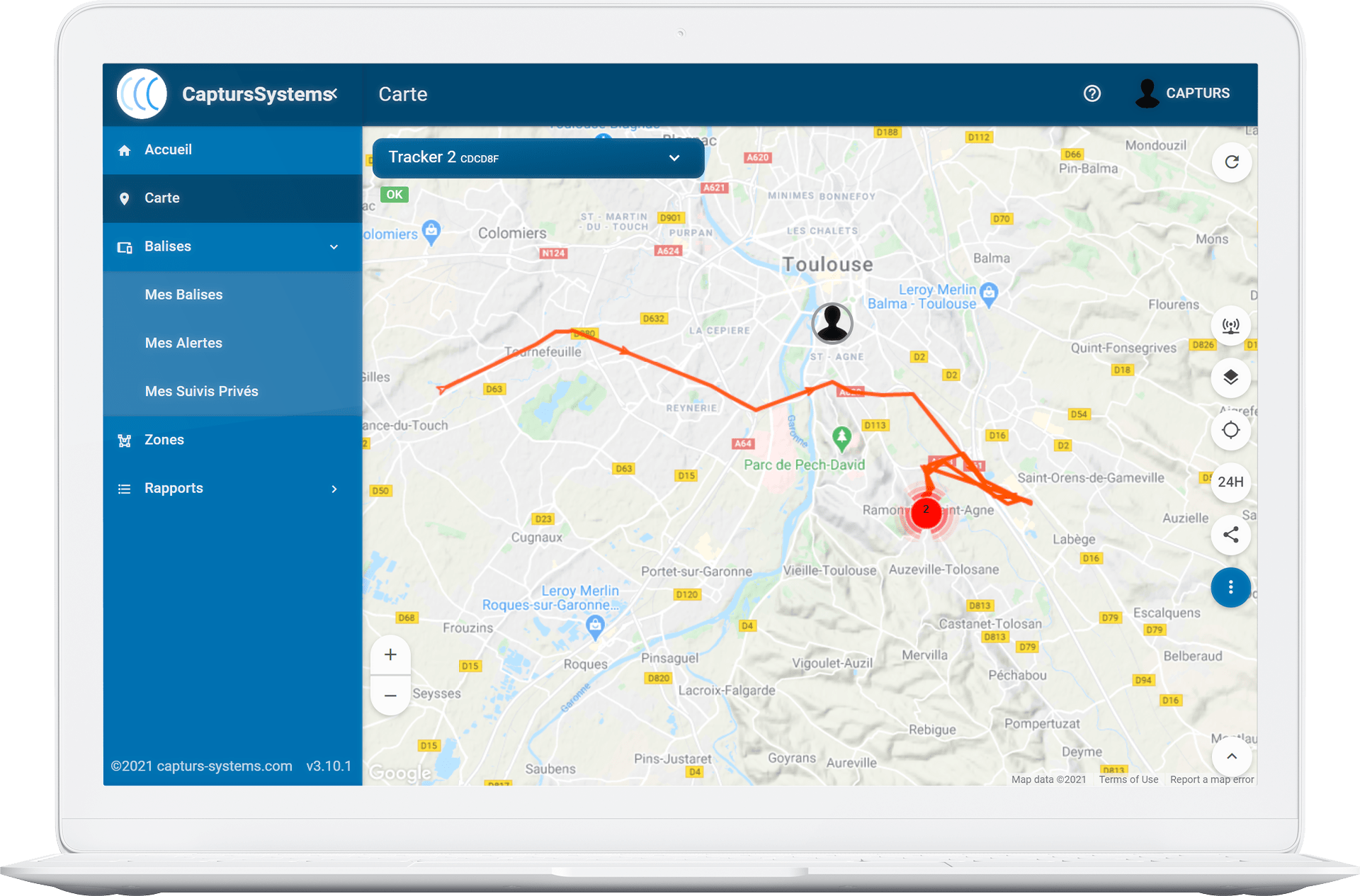 Traceur GPS pour les camping car Capturs