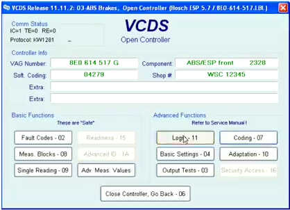 VCDS Perform Audi A4 ABS Coding Guide - Auto Repair Technician Home