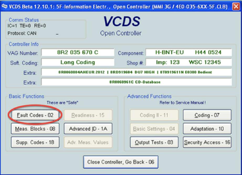 VCDS Solve Audi MMI “03623 Invalid Security / Release Code” Error