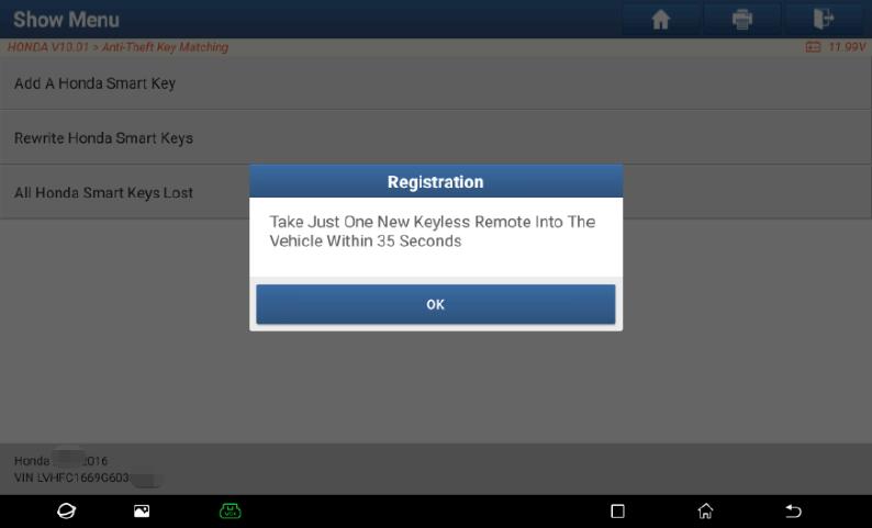 Honda CIVIC 2016 Smart Key Programming by Launch X431 - Auto Repair