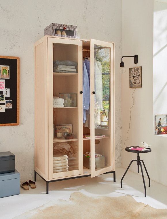 Kleiderschrank Glastür car möbel
