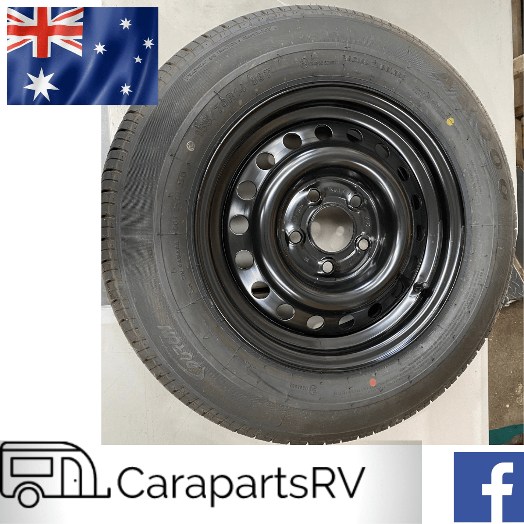 SWIFT CARAVAN SPARE WHEEL AND TYRE. EX SHOWROOM STOCK