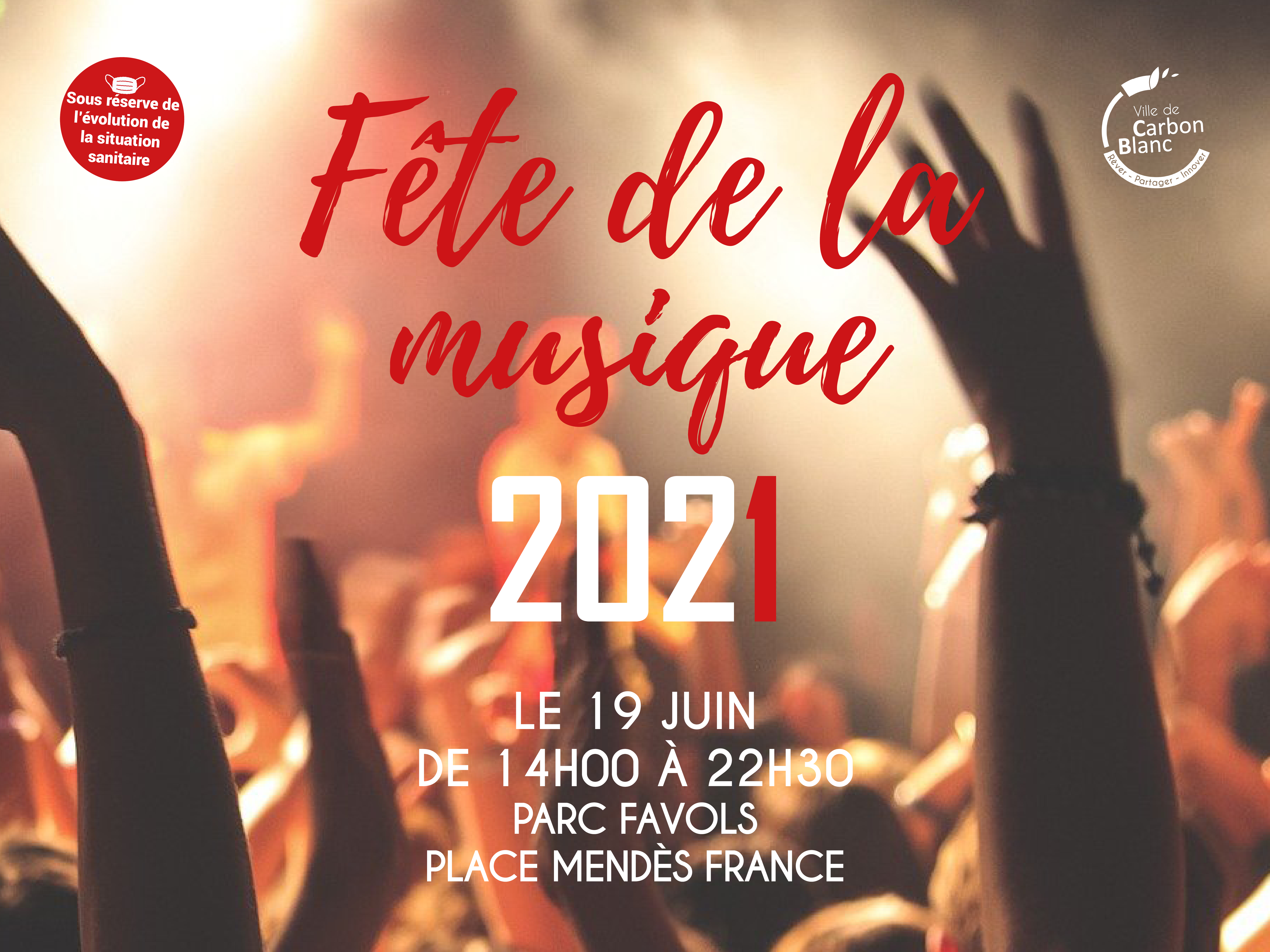 Fête de la musique 2021 ! Mairie de Carbon Blanc