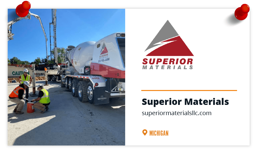 Superior Materials Brings Sustainable Concrete Solution to Michigan