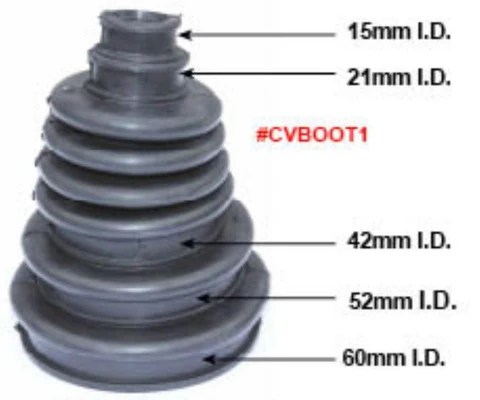 Universal Stretch-Over CV Joint Boot | Fits 12-65mm | Easy Fit – Car