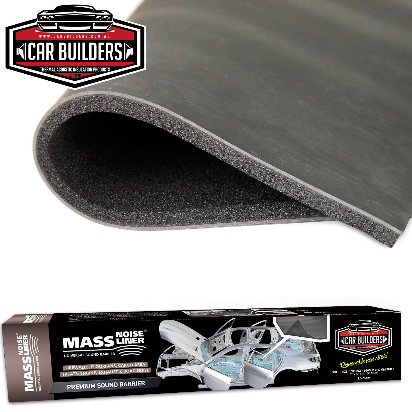 Mass Noise Liner is a heavy weight barrier for blocking diesel rattle