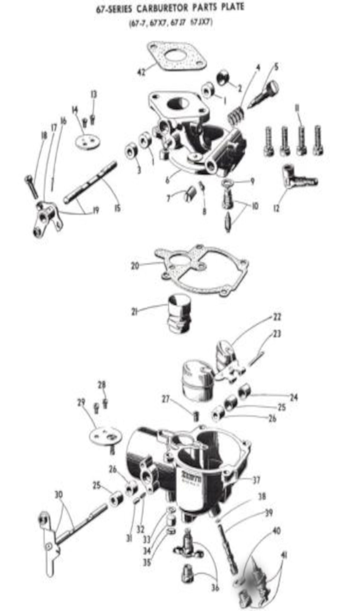 Zenith 67 Exploded View Mikes Carburetor Parts