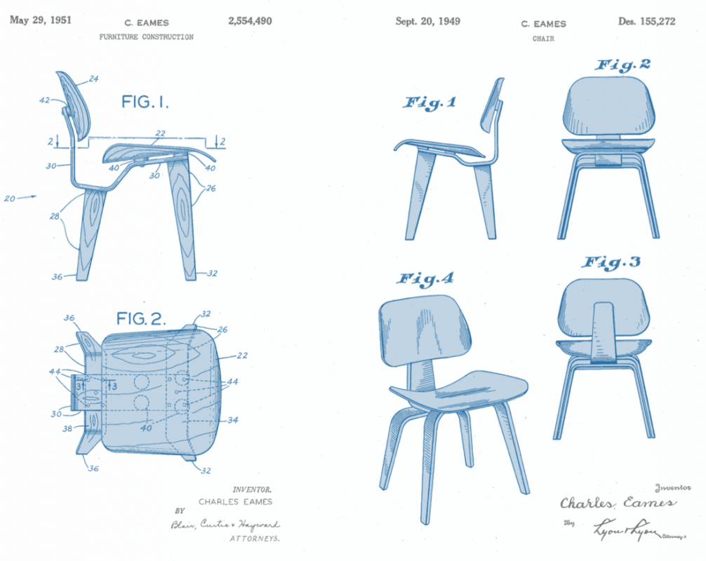 Chair of the Century the LCW by Charles & Ray Eames CARDIGAN ROW