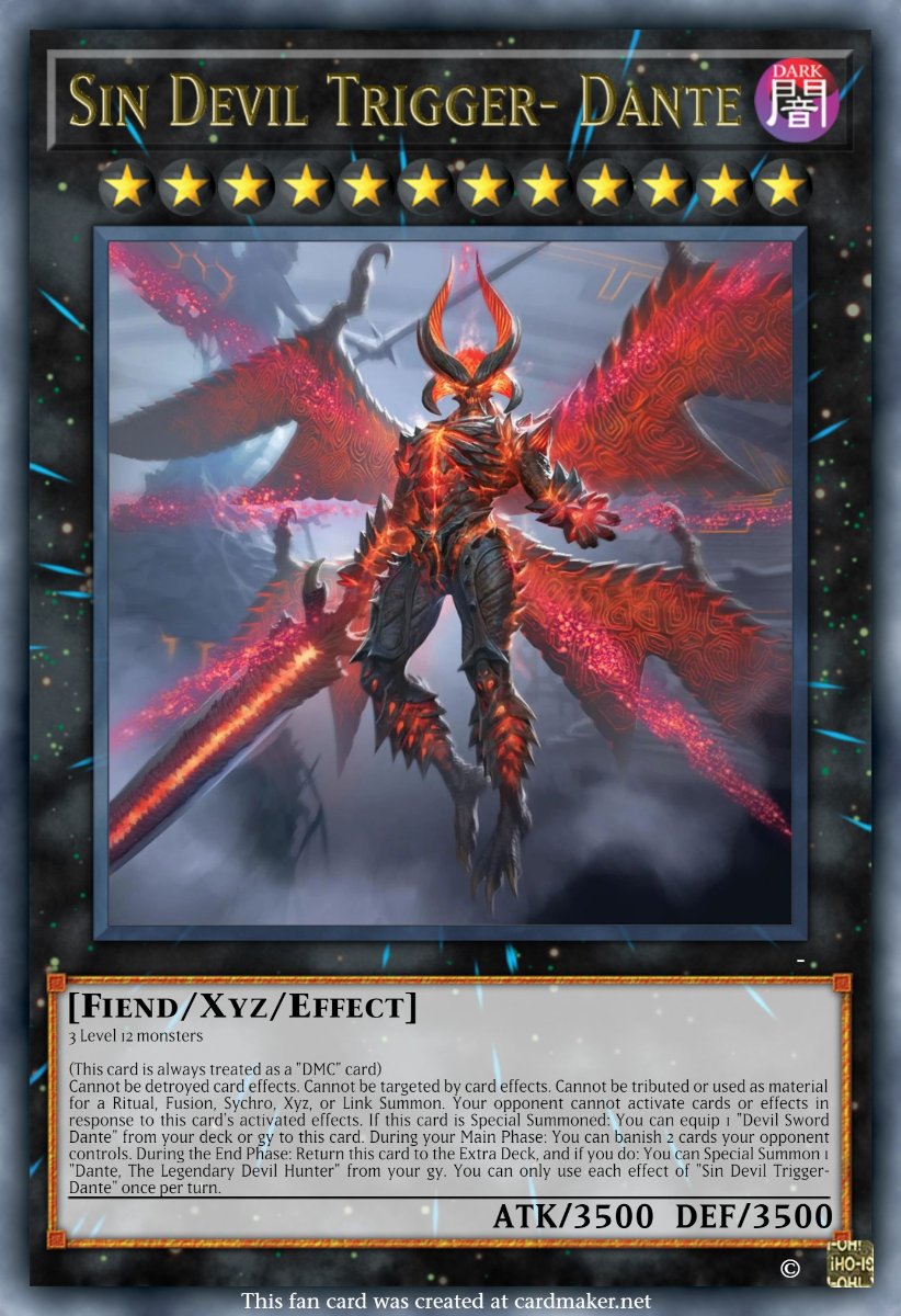 Devil May Cry 5 Archetype (More to come) Casual Cards Yugioh Card