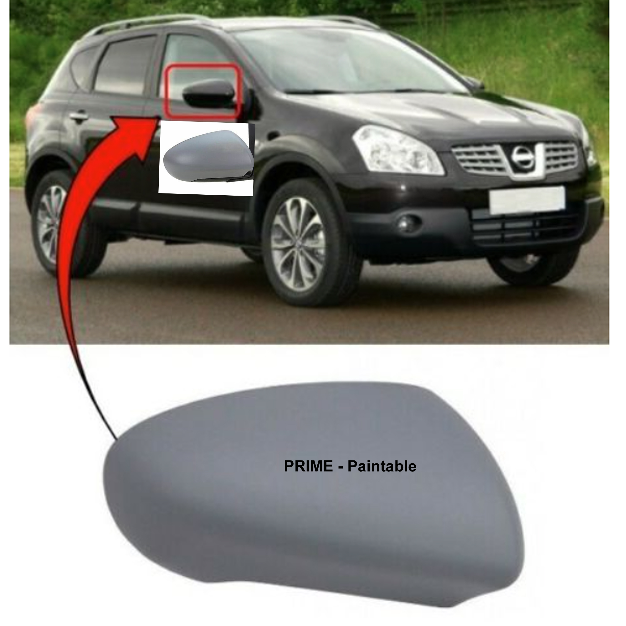 Low Price Guarantee on nissan qashqai Wing Mirror Replacements