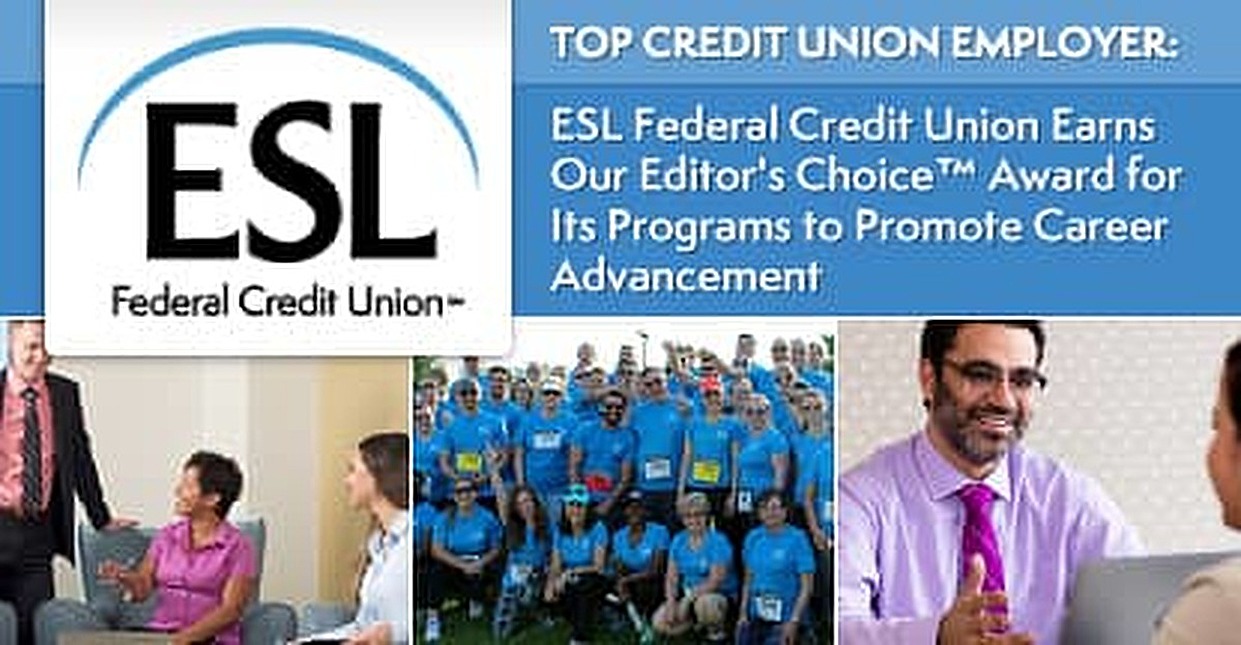 2017's Top Credit Union Employer — ESL Federal Credit Union Earns Our