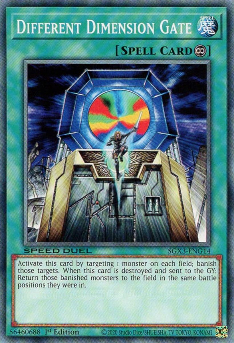 SGX3ENG14 Different Dimension Gate YuGiOh