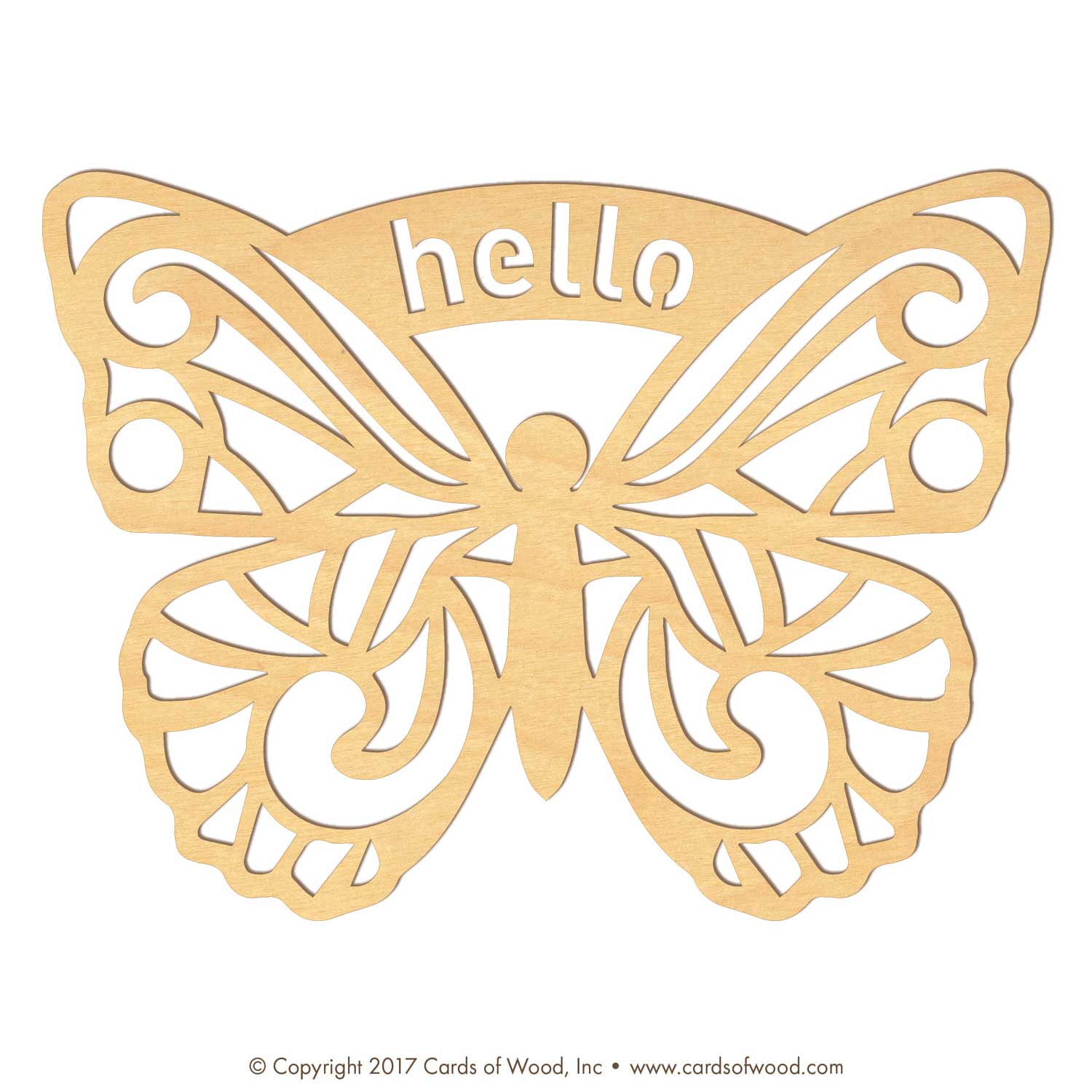 Laser Cut Greeting Cards Cards of Wood