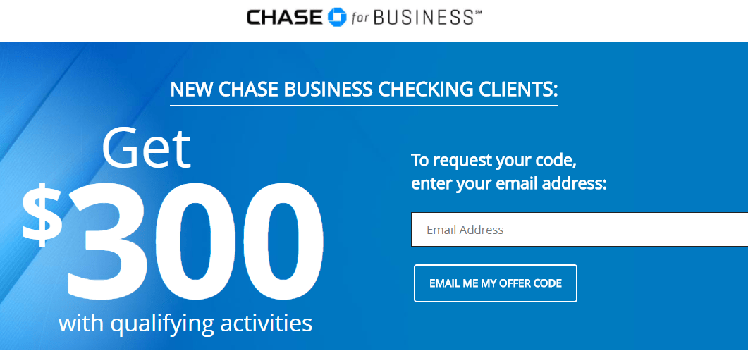 Chase Coupon 300 Business Bonus (Working Link) *No Direct Deposit*
