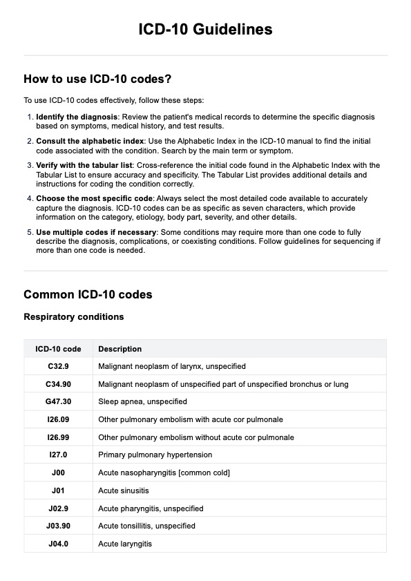 ICD Guidelines & Example Free PDF Download