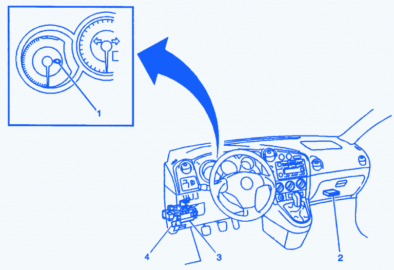 Pontiac Vibe 2008 Dash Fuse Box/Block Circuit Breaker Pontiac Vibe 2008 Dash Fuse Box/Block Circuit Breaker