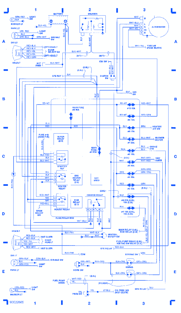 Isuzu Pickup 4×4 2.6L EFI 1990 Electrical Circuit Wiring Isuzu Pickup 4×4 2.6L EFI 1990 Electrical Circuit Wiring