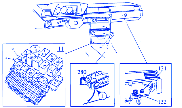 Volvo 760 Gle 1984 Fuse Box/Block Circuit Breaker Diagram CarFuseBox