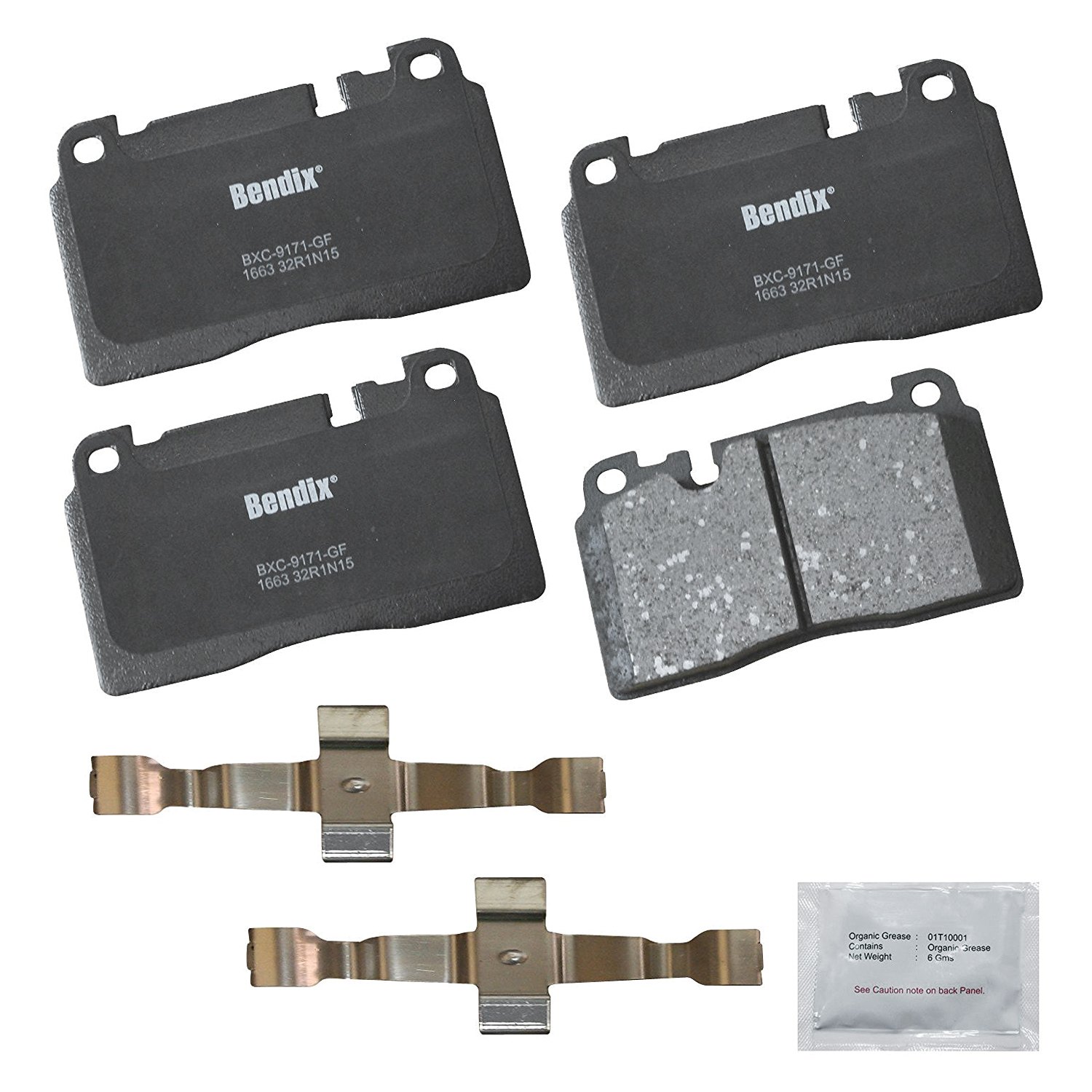 Bendix® CFC1663 Premium Copper Free™ Ceramic Front Disc Brake Pads