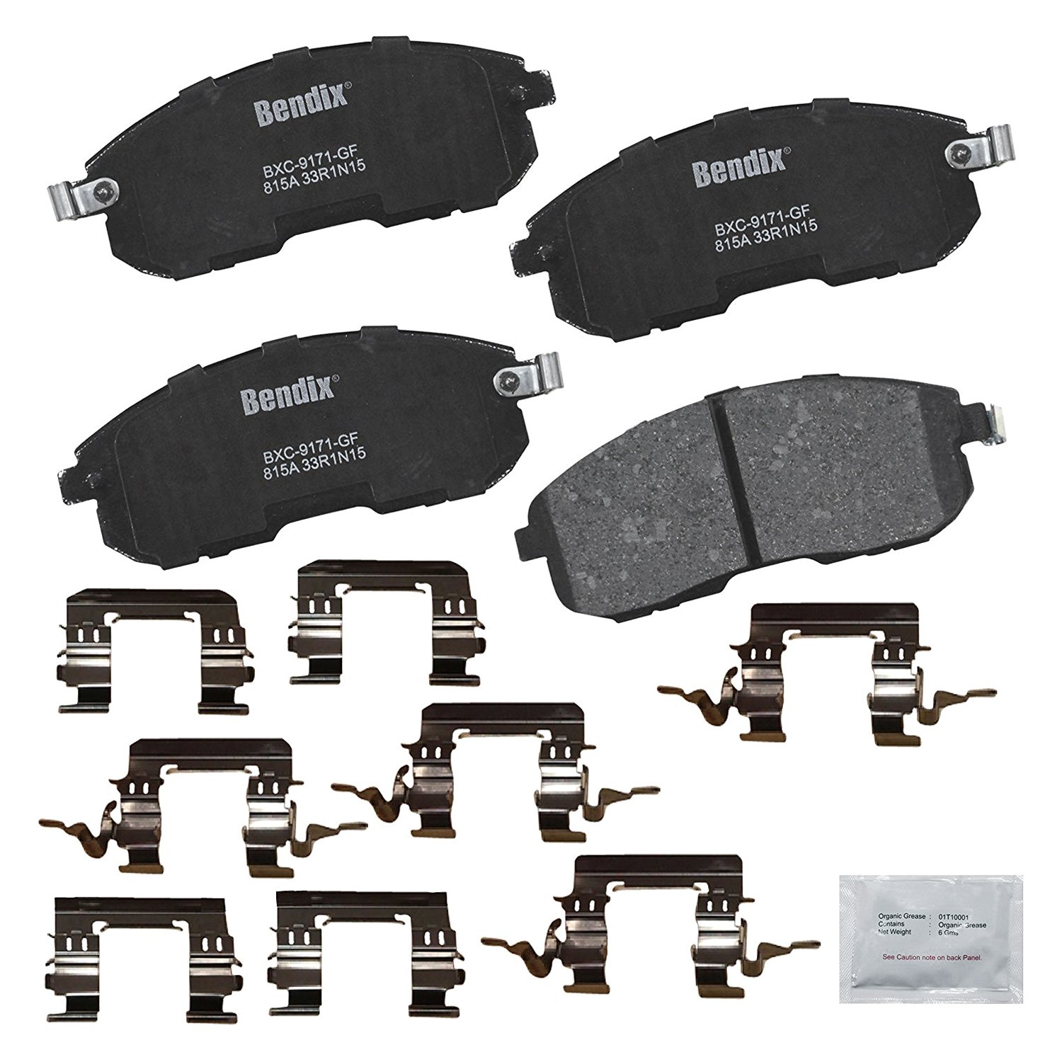 Bendix® CFC815A Premium Copper Free™ Ceramic Front Disc Brake Pads