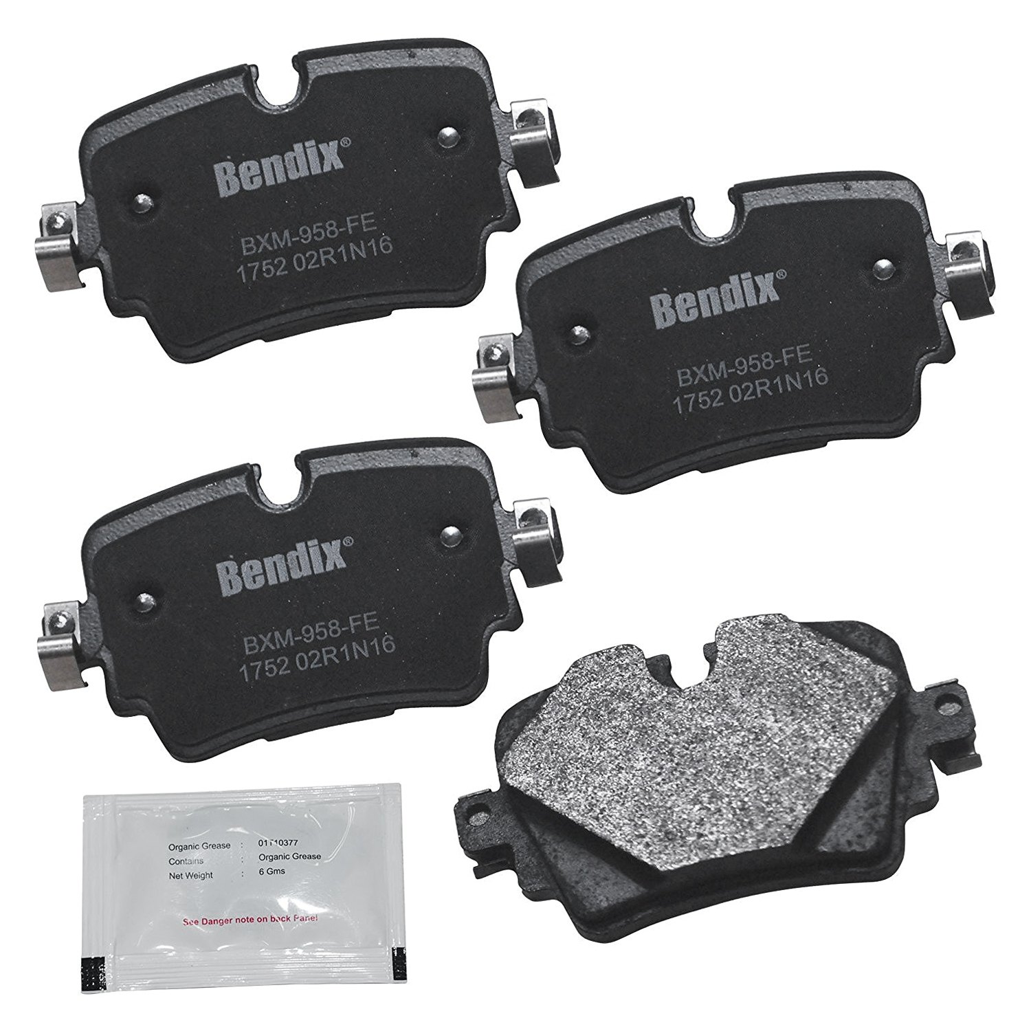 Bendix® CFM1752 Premium Copper Free™ SemiMetallic Rear Disc Brake Pads