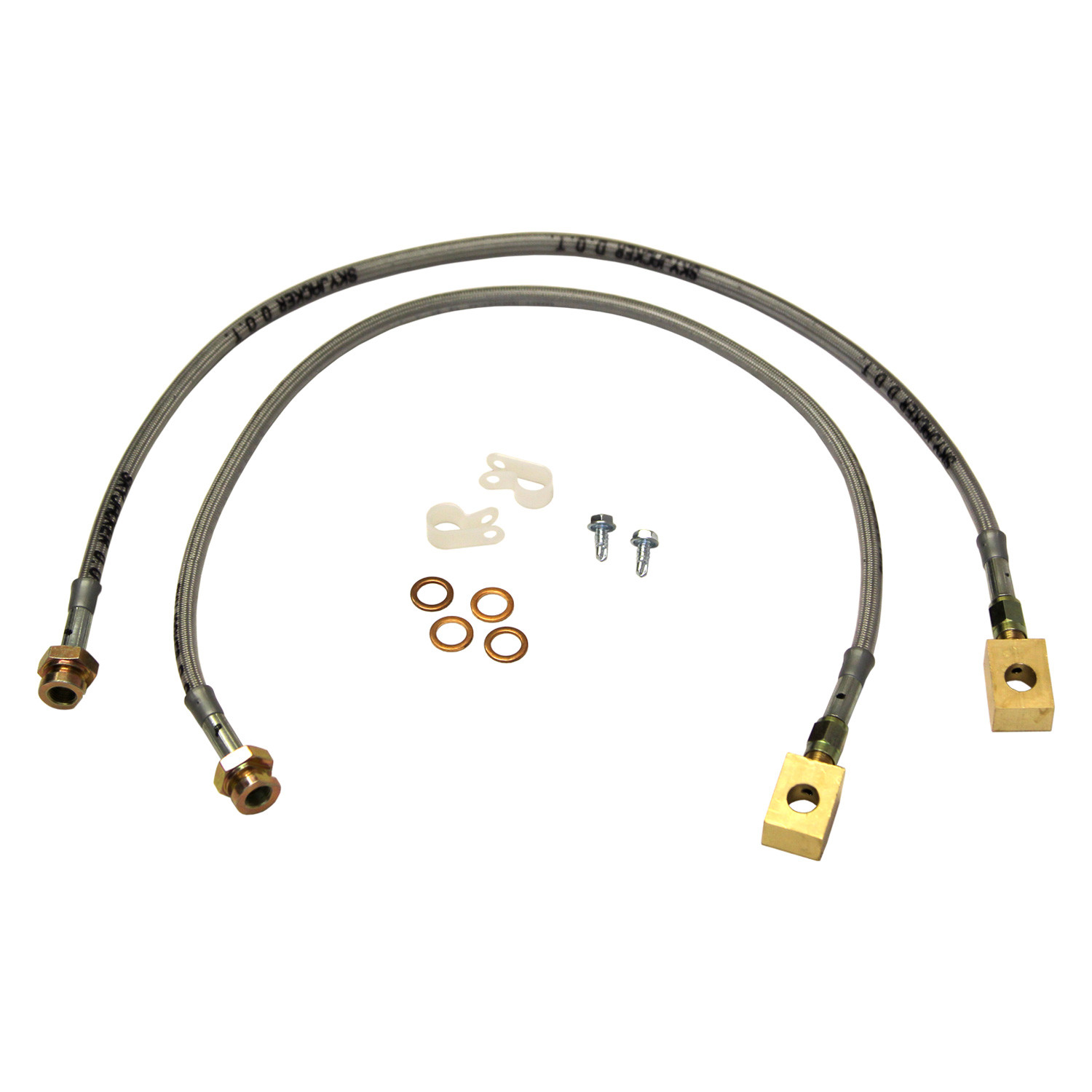 Skyjacker® Jeep Wrangler 1989 Stainless Steel Brake Lines