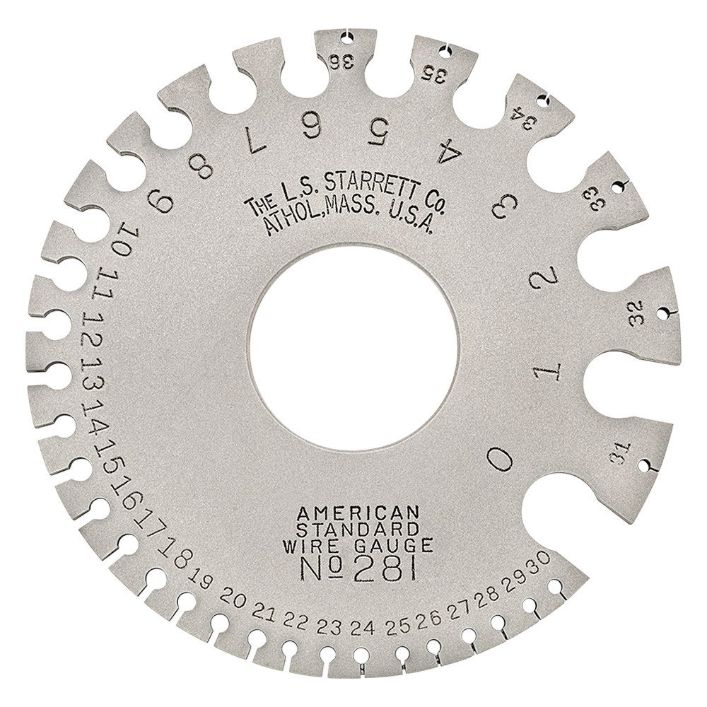 Starrett 281 Series 0 to 36 AWG SAE Steel American