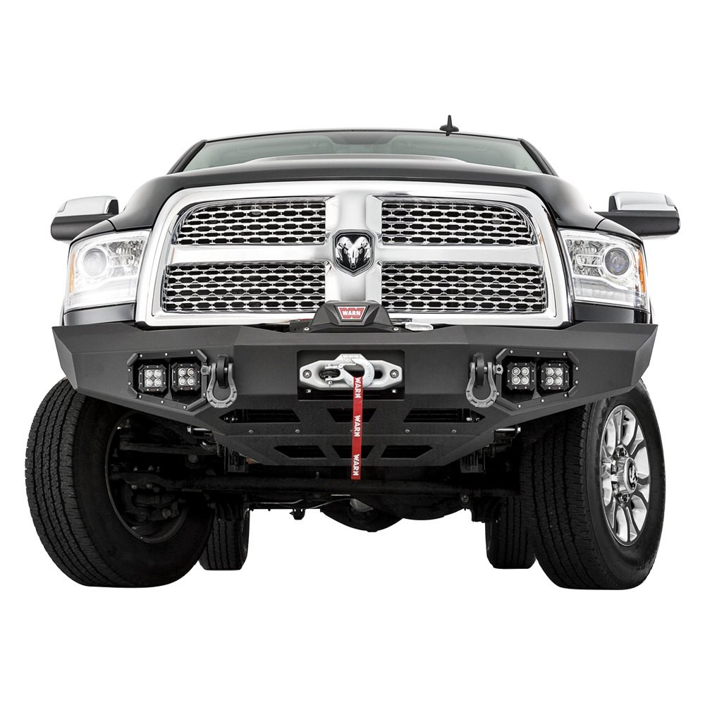WARN® Ram 3500 2014 Ascent Full Width Black Front Winch HD Bumper