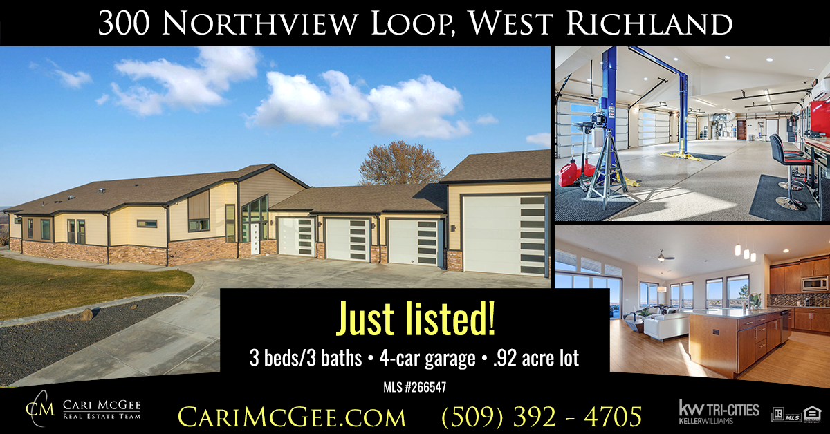 Just listed 300 Northview Loop, West Richland Cari McGee Real Estate