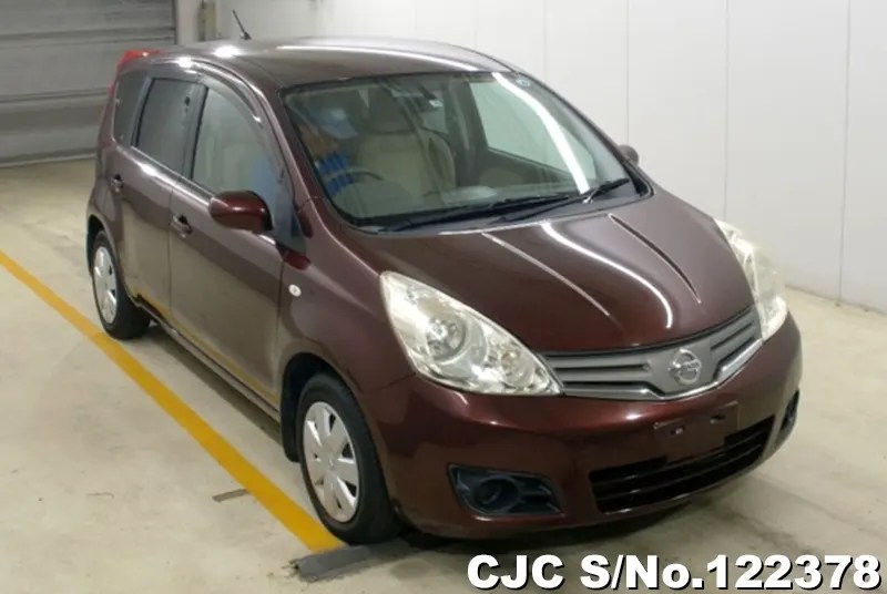 2009 Nissan Note Maroon for sale Stock No. 122378 Japanese Used