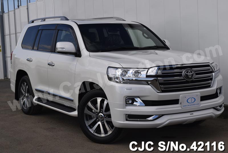 2016 Toyota Land Cruiser Pearl White for sale Stock No. 42116