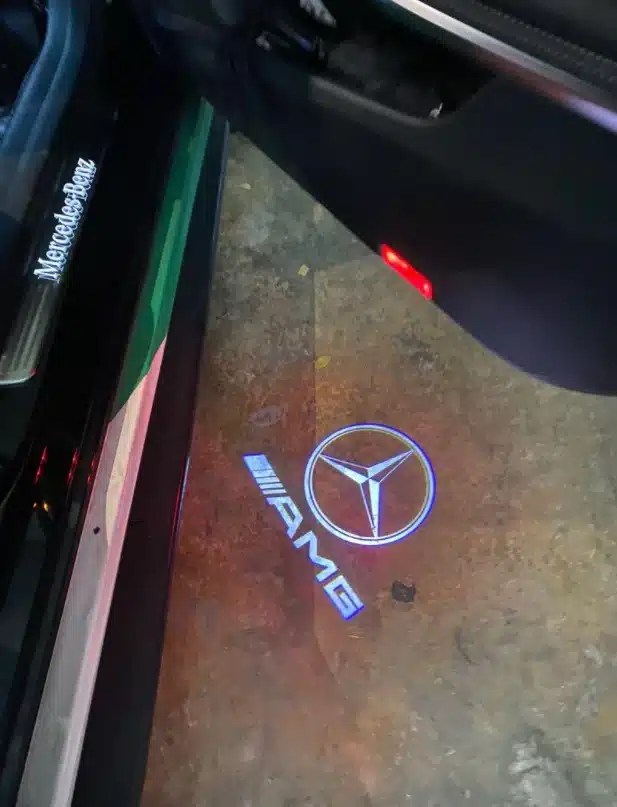 Mercedes AMG Door Lights CarLightsLogo