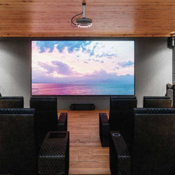 Ceiling Mounted Projector Screen Sizes | Shelly Lighting
