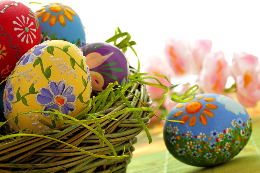 Immagine di Pasqua bellissime uova di Pasqua divertenti e colorate