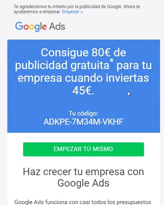 Código Promocional de Google Ads【2022】 Carlos David López
