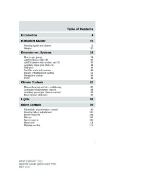 🥇 2008 Ford Explorer Owner's Manual in PDF!