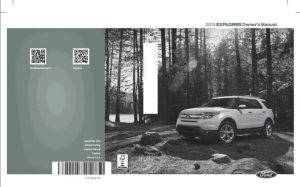 🥇 2015 Ford Explorer Owner's Manual in PDF!