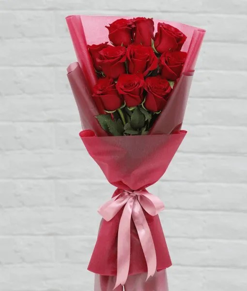 All In Red Free Delivery Carmel Flowers