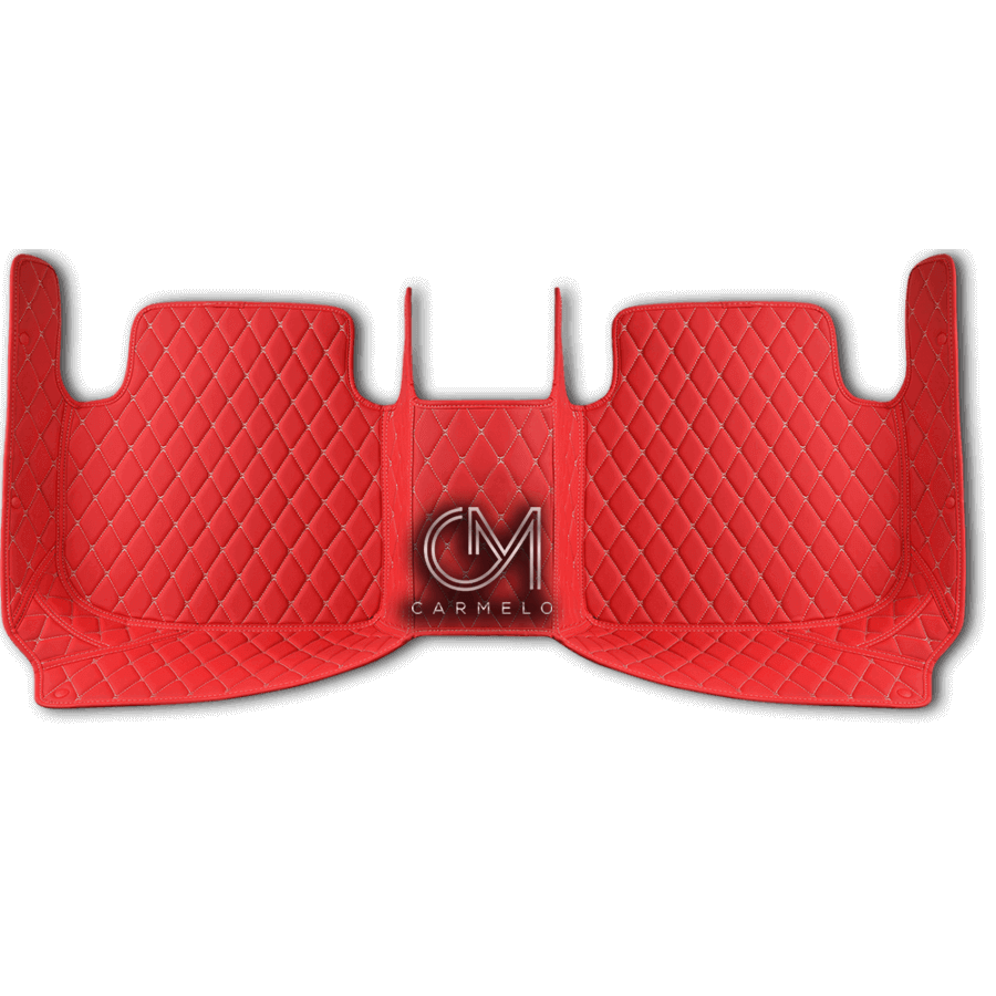 Racing Red Luxury Custom Car Floor Mats Carmelo Car Mats