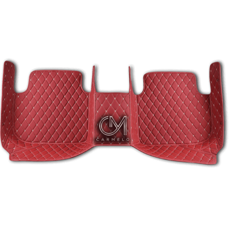 Red Luxury Custom Car Floor Mats Carmelo Car Mats