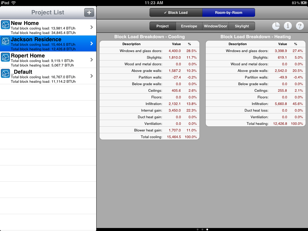 Carmel Software HVAC Residential Load Calcs HD Help