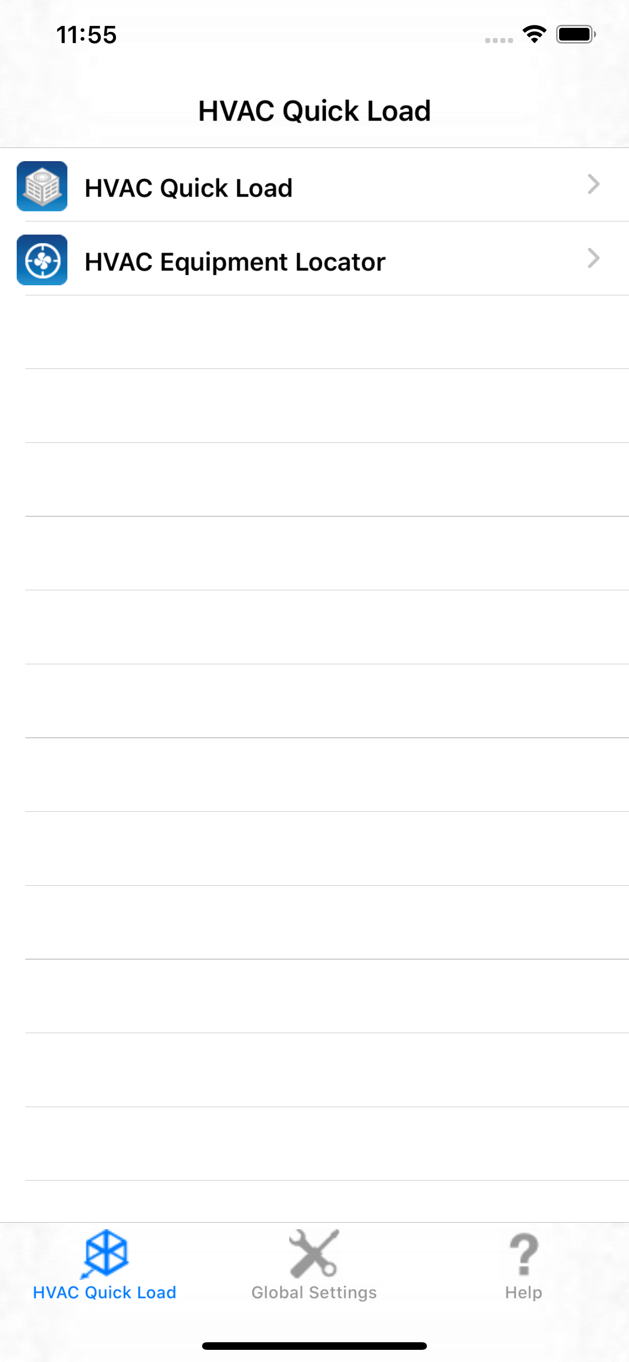 Carmel Software HVAC Quick Load iOS App