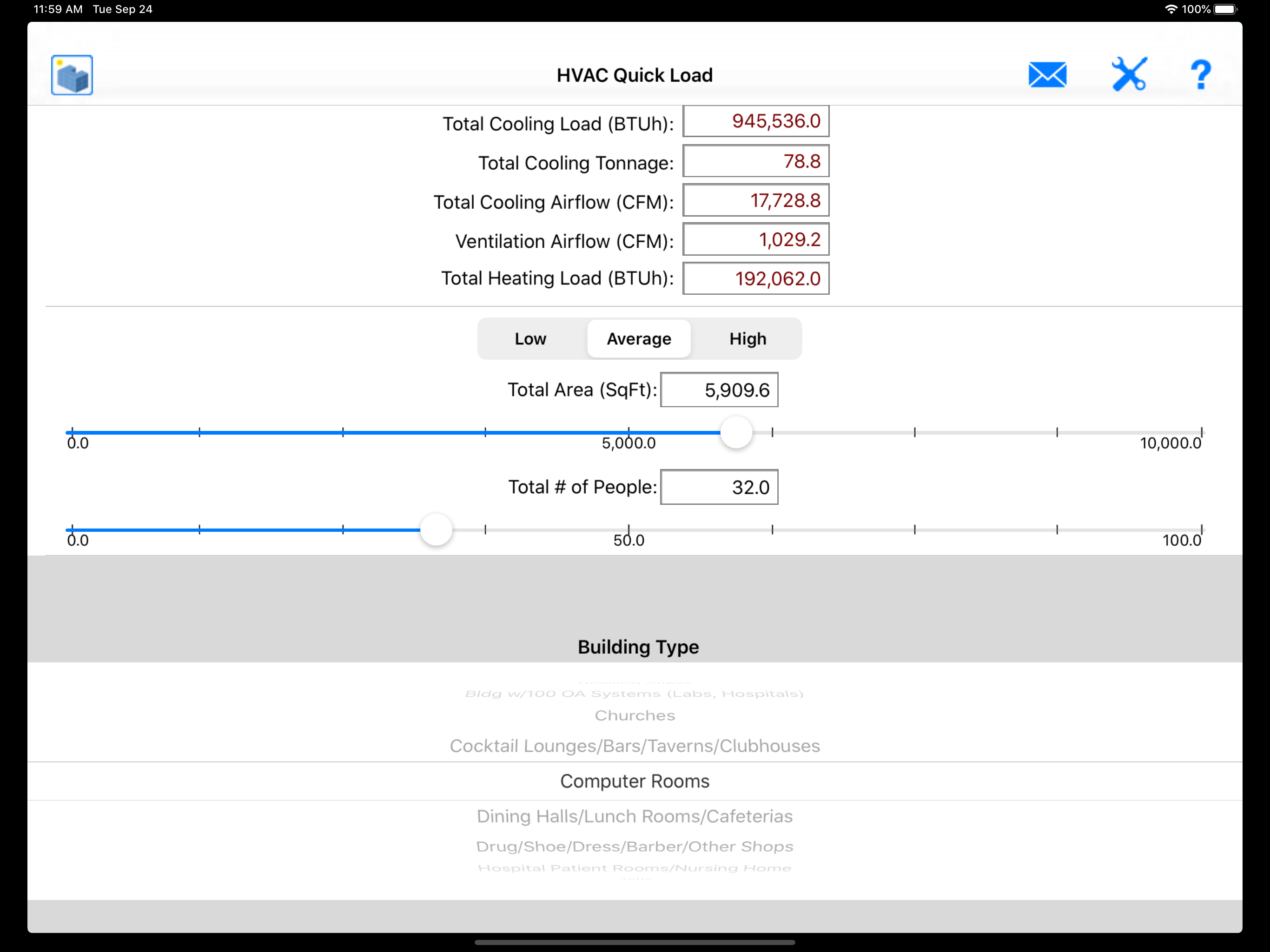 Carmel Software HVAC Quick Load iOS App