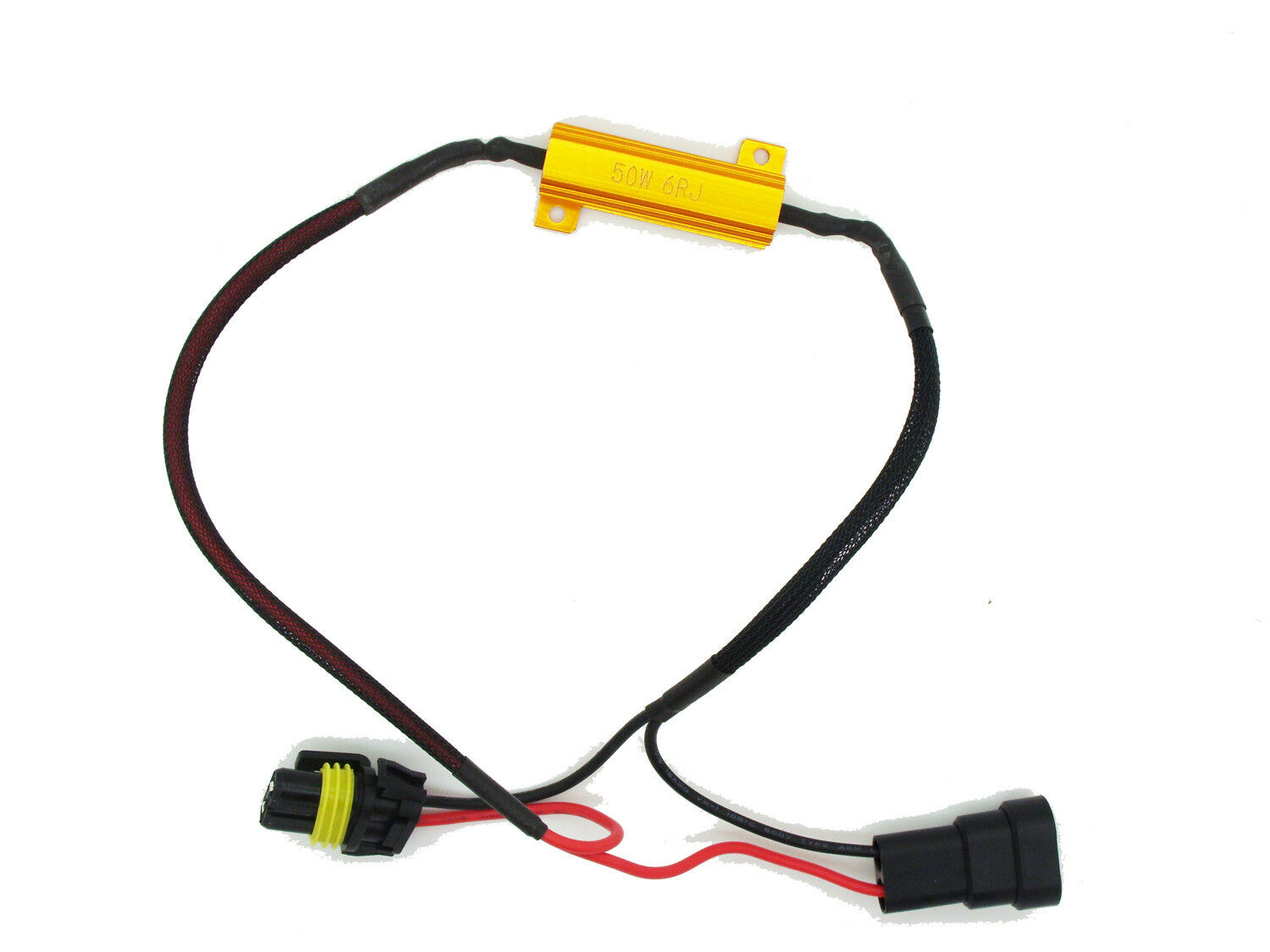 Pair 50W 6Ohm 9006 Hb4 LED Bulb Load Resistors Plug & Play Canbus Error