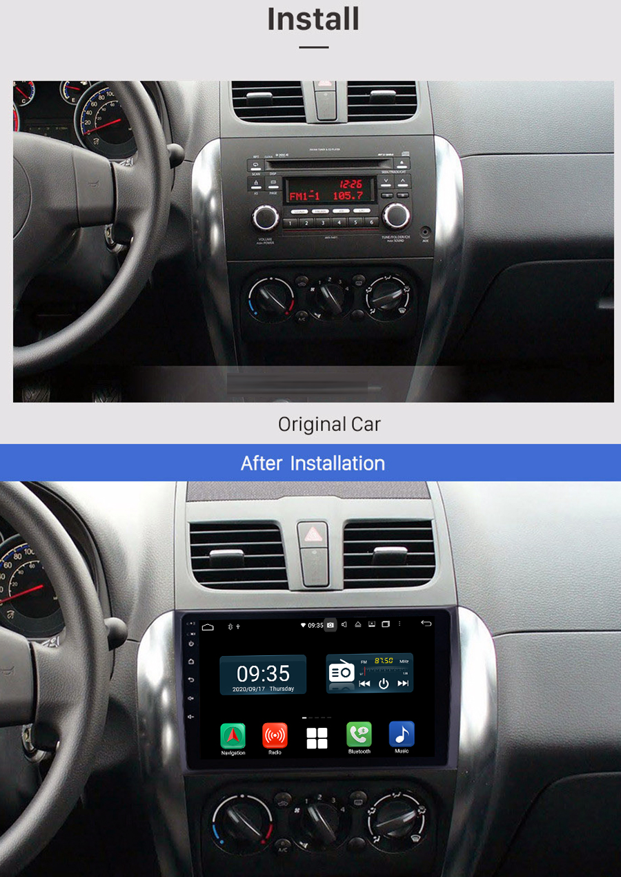 Suzuki SX4 2006-2013 Aftermarket Radio Upgrade : Aftermarket Navigation